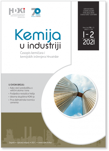 KEMIJA U INDUSTRIJI 1-2/2021 - NOVI BROJ