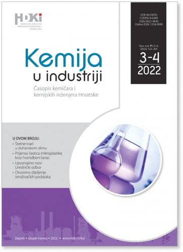 KEMIJA U INDUSTRIJI 3-4/2022 - NOVI BROJ