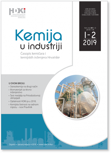 KEMIJA U INDUSTRIJI 1-2/2019 - NOVI BROJ