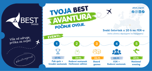 Studentska udruga BEST regrutira nove...